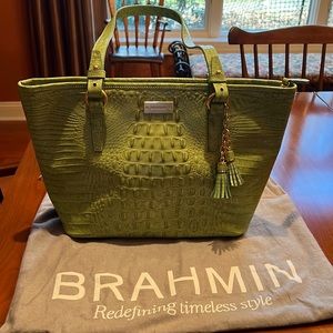 Brahmin Medium Asher Tote in Aloe Glossy Melbourne- like new $199
